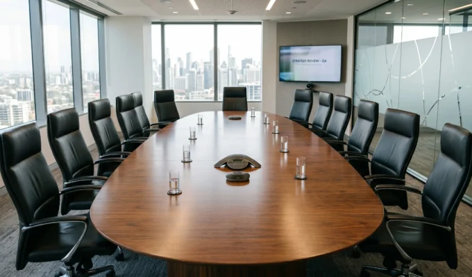 Ett styrelserum där det ska diskuteras regelbrott